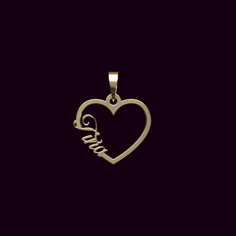 آویز گردنبند طلا 18 عیار زنانه مدوپد مدل اسم تینا tina کد PB1-10369