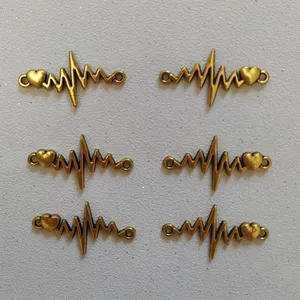 پلاک دستبند طرح ضربان کد HN1545 بسته 6 عددی