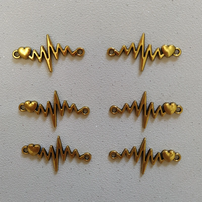 پلاک دستبند طرح ضربان کد HN1545 بسته 6 عددی