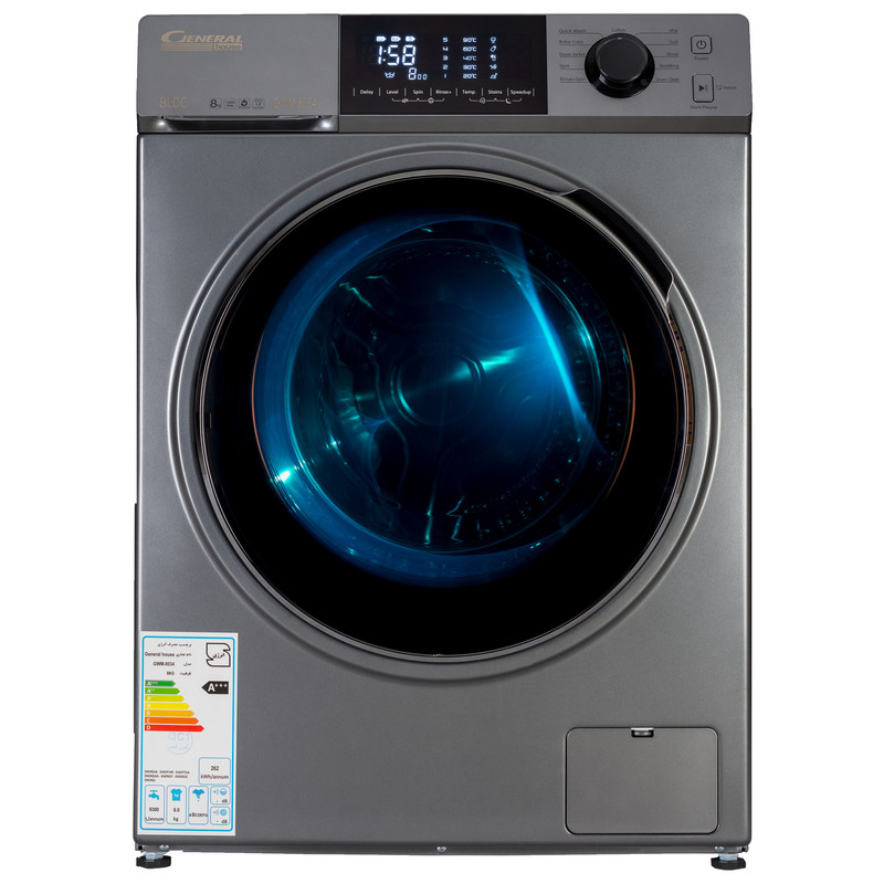 ماشین لباسشویی جنرال هاوس مدل GWM8034 ظرفیت 8 کیلوگرم