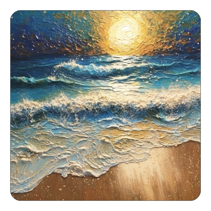 مگنت کاکتی طرح نقاشی رنگ روغن مدل mp72462