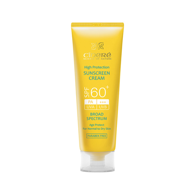 کرم ضدآفتاب بی‌رنگ سینره مدل SPF60 مناسب انواع پوست، حجم 50 میلی‌لیتر