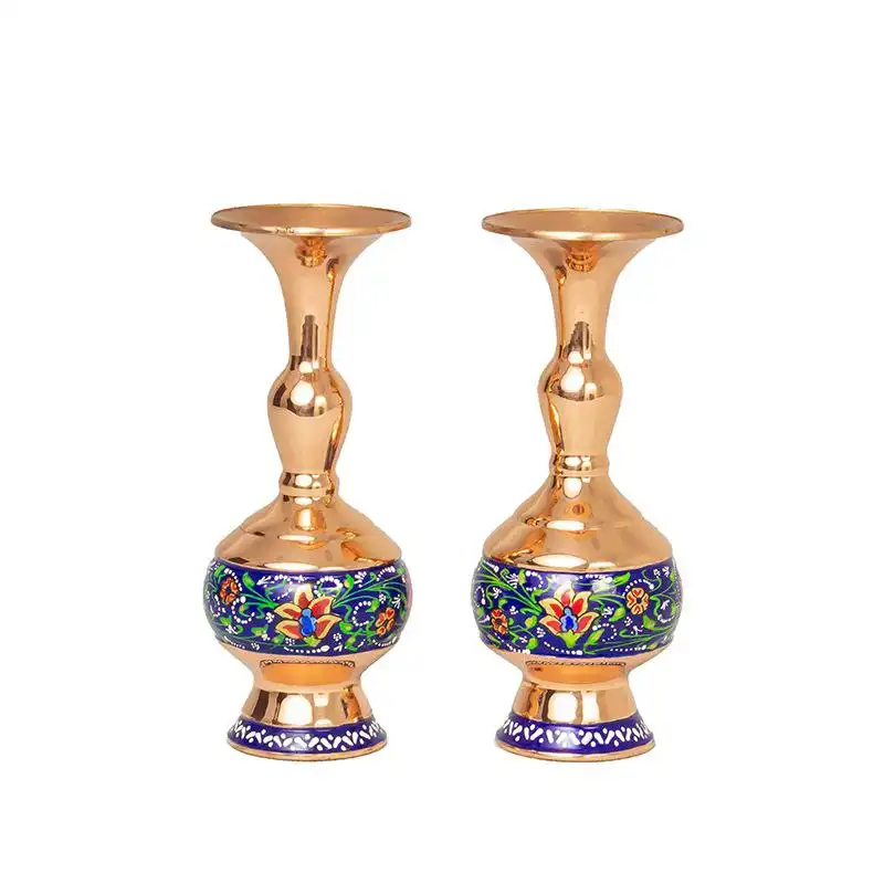 گلدان مسی طرح پرداز مدل JPS01 بسته 2 عددی