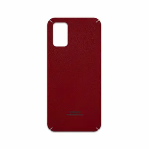 MAHOOT Red-Leather Cover Sticker for Samsung Galaxy A02S