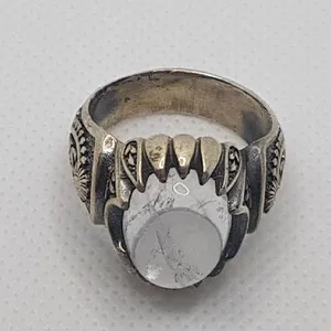 انگشتر نقره مردانه مدل سنگ در نجف کد P3440