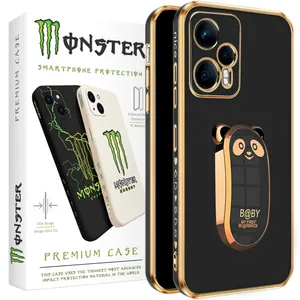 Terrific monster cover suitable for Xiaomi Poco F5 / Redmi Note 12 Turbo mobile phone with holder base