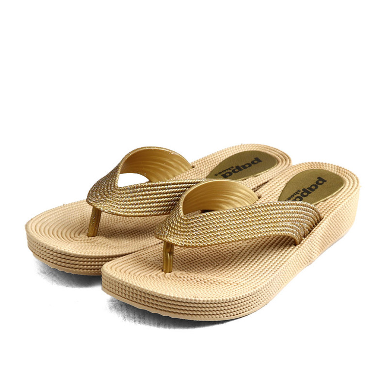 دمپایی لاانگشتی زنانه پاپا مدل  ترمه پلاس کد 81