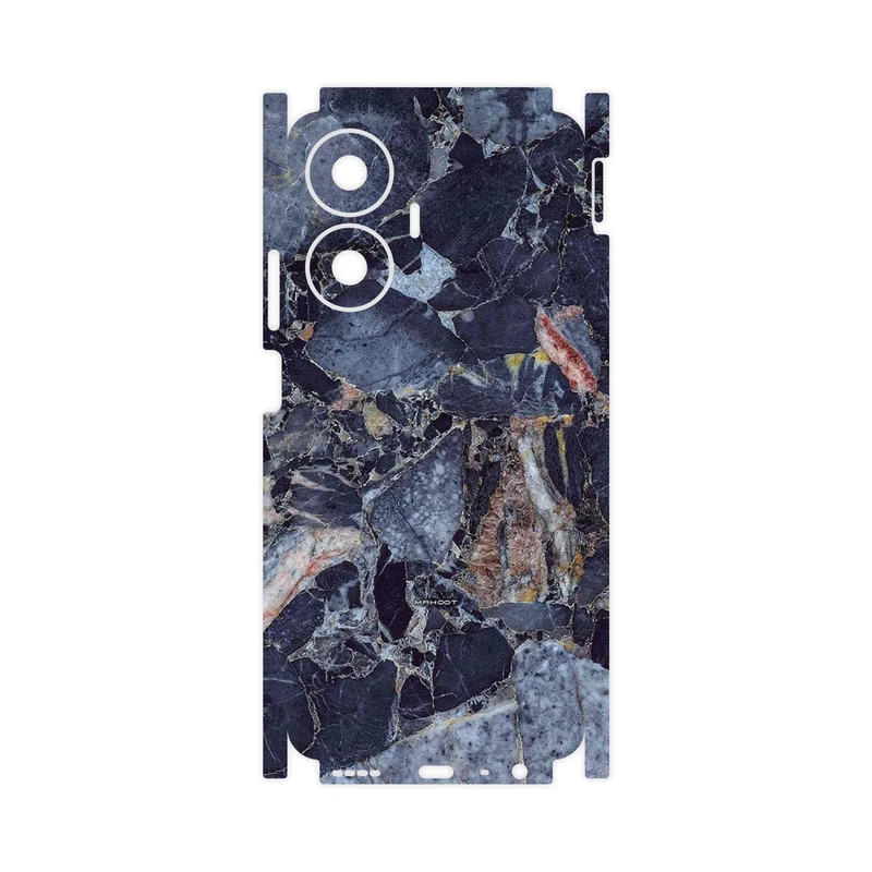 برچسب پوششی ماهوت مدل Broken black marble-FullSkin مناسب برای گوشی موبایل ریلمی C55