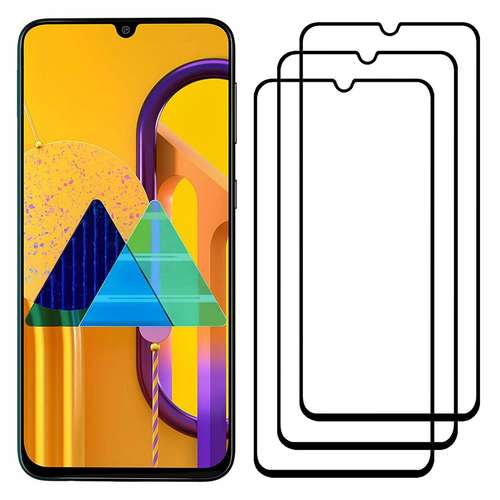 محافظ صفحه نمایش مدل FCG مناسب برای گوشی موبایل سامسونگ Galaxy M30s بسته سه عددی