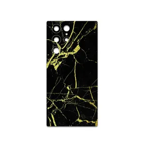 MAHOOT Graphite-Gold-Marble Cover Sticker for Samsung Galaxy S22 Ultra 5G