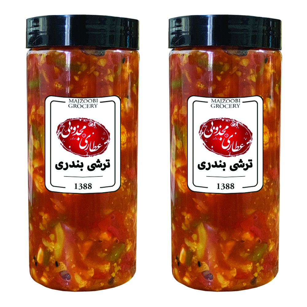 ترشی بندری مجذوبی - 1500 گرم بسته 2 عددی