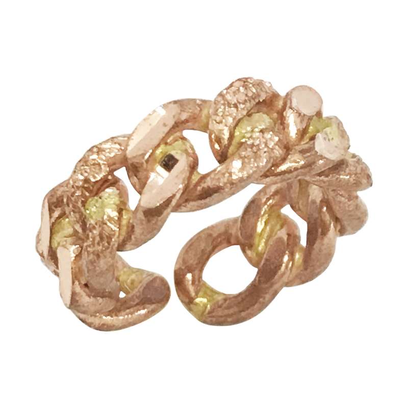 انگشتر زنانه گالری عزیزی مدل  گندمی کد 15875