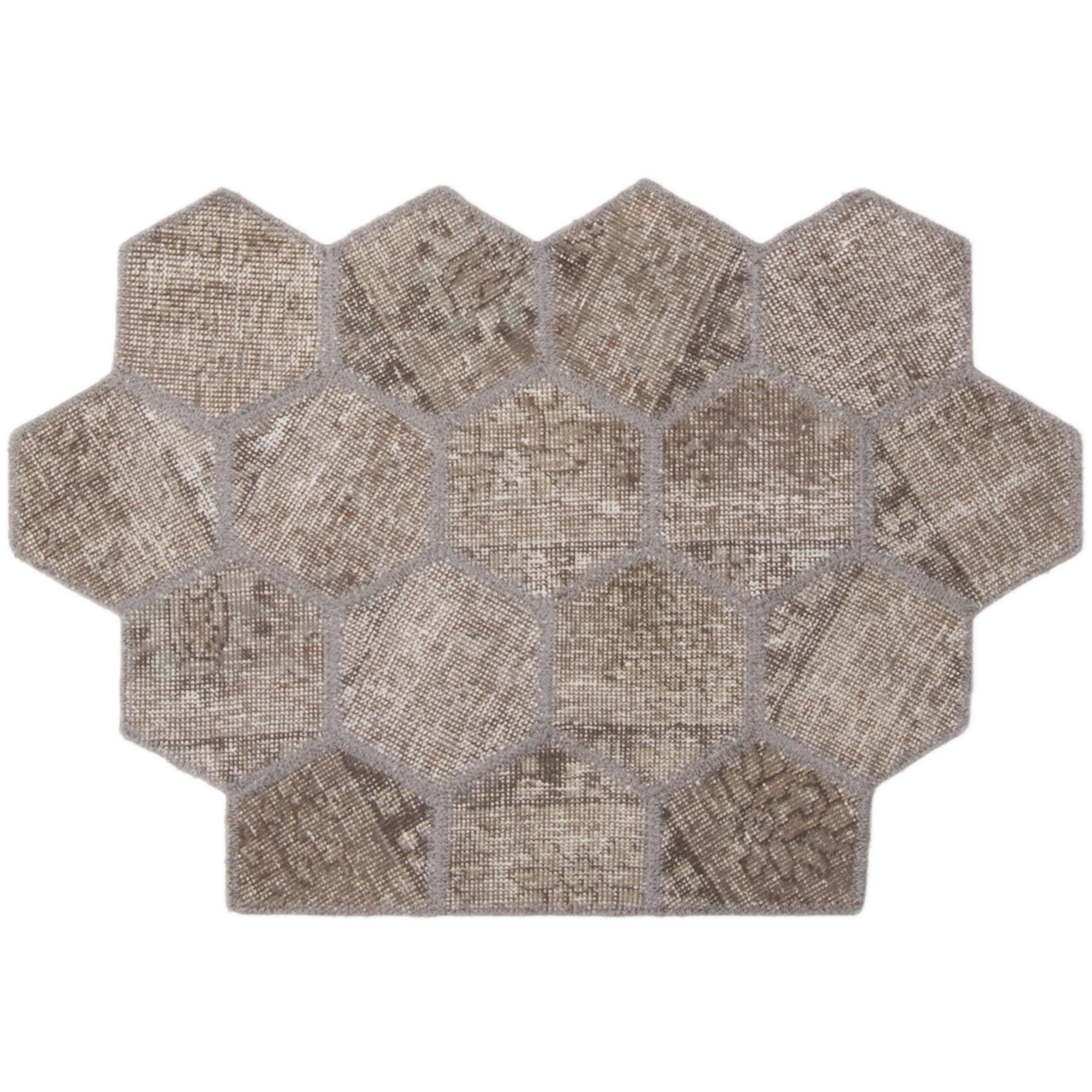 کلاژ فرش دستباف مدل کندو کد 11761