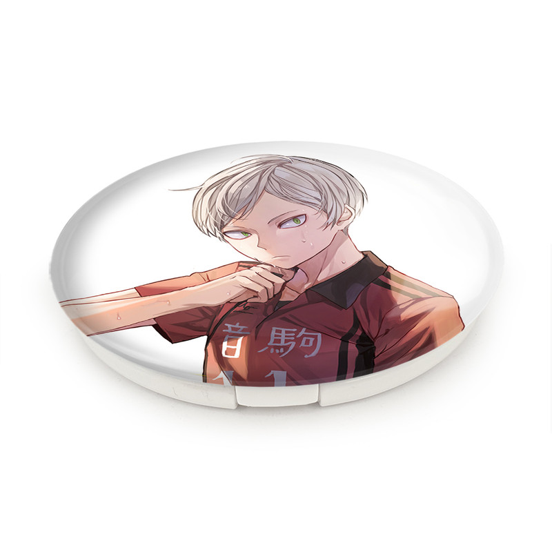 آینه جیبی خندالو طرح میا اوسامو انیمه هایکیو Haikyu مدل تاشو کد 17743