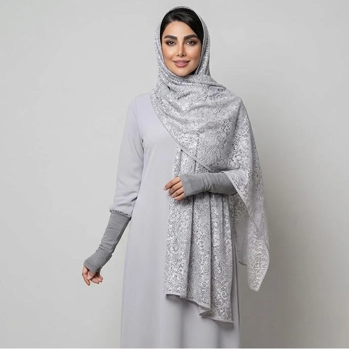 شال زنانه مدل توری گیپور
