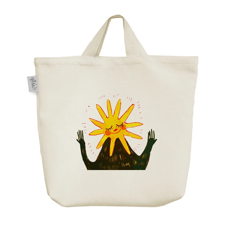 ساک خرید خندالو مدل خورشید خانم کد 8223