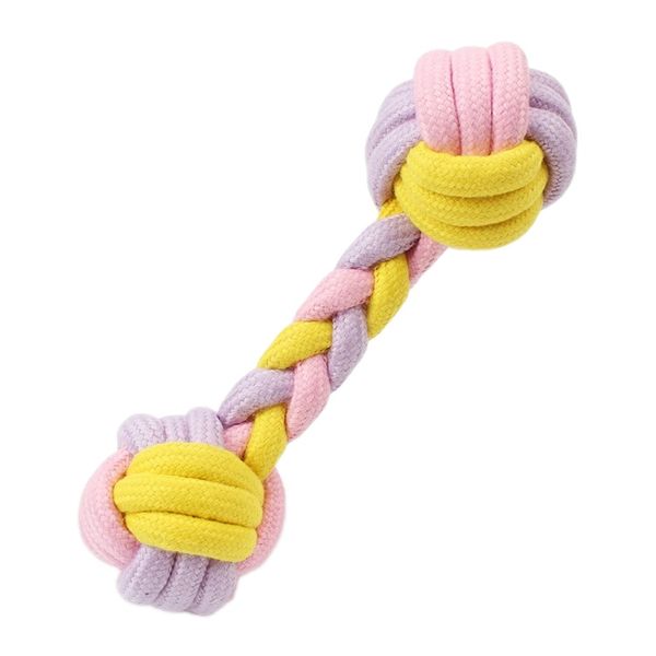 اسباب بازی سگ مدل دمبل طناب پنبه ای 