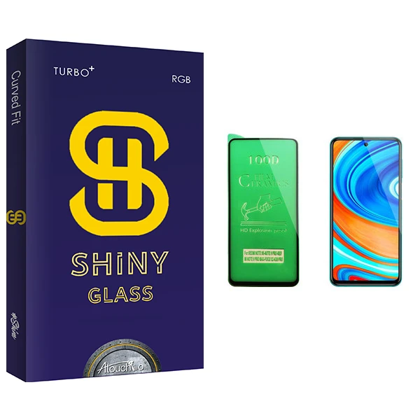 محافظ صفحه نمایش سرامیکی آتوچبو مدل Shiny Glass مناسب برای گوشی موبایل شیائومی Redmi Note 9 Pro