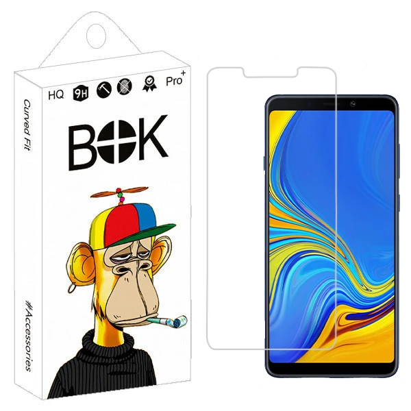 محافظ صفحه نمایش شیشه ای بوک مدل Ultra View مناسب برای گوشی موبایل سامسونگ galaxy A9 2018