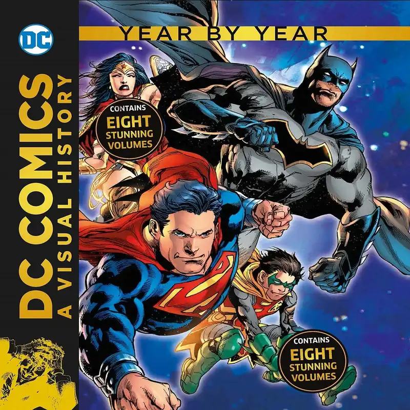 مجله DC COMICS A VISUAL HISTORY YEAR BY YEAR دسامبر 2017 مجموعه کامل ۸ جلدی