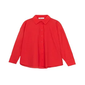 شومیز آستین بلند یقه گرد زنانه ال سی وایکیکی مدل S5I336Z8