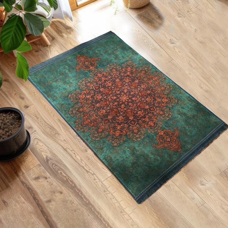 پادری طرح مستطیل کد E19 سایز 80×50 سانتی متر