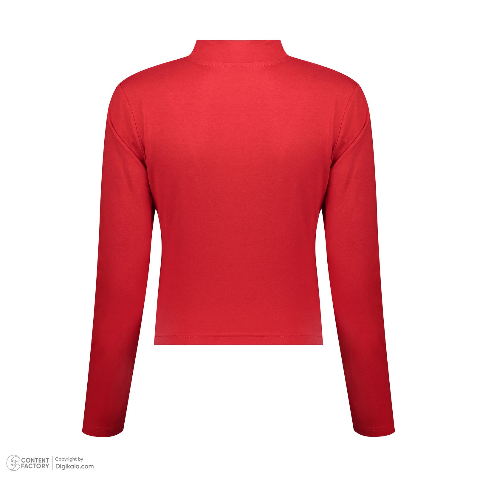 کراپ‌ تی‌شرت آستین بلند زنانه کانتکس مدل 200 -  - 4