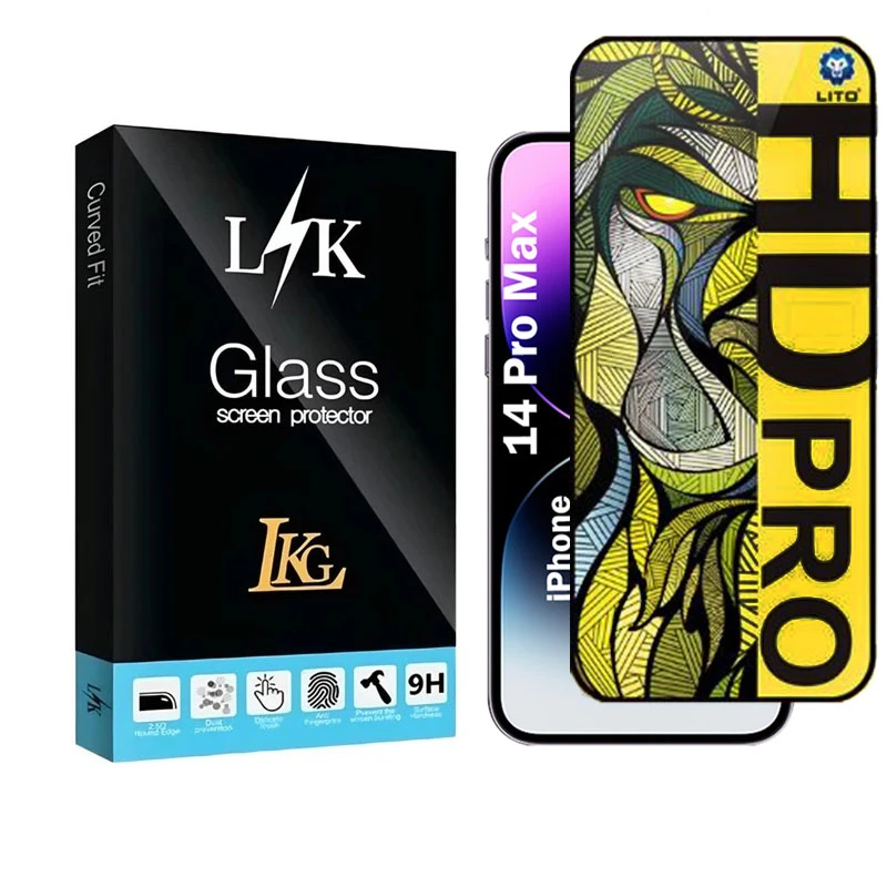 محافظ صفحه نمایش شیشه ای مات ال کا جی مدل LIHD-LK مناسب برای گوشی موبایل اپل iPhone 14 ProMax