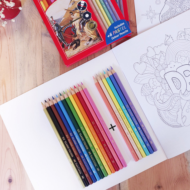 مداد رنگی 18 رنگ فابر کاستل مدل Pastel