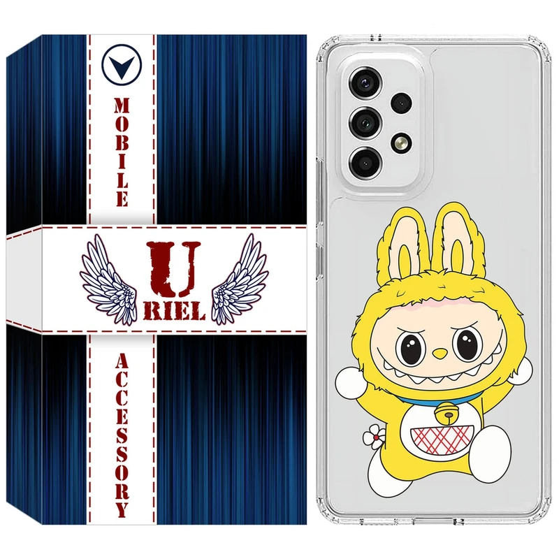 کاور یوریل مدل Clear کد 122 طرح لبوبو Labubu مناسب برای گوشی موبایل سامسونگ Galaxy A33 5G