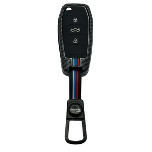 کاور ریموت و سوئیچ خودرو ام آر جی مدل A1084طرح فلز کربن مناسب برای کوییک