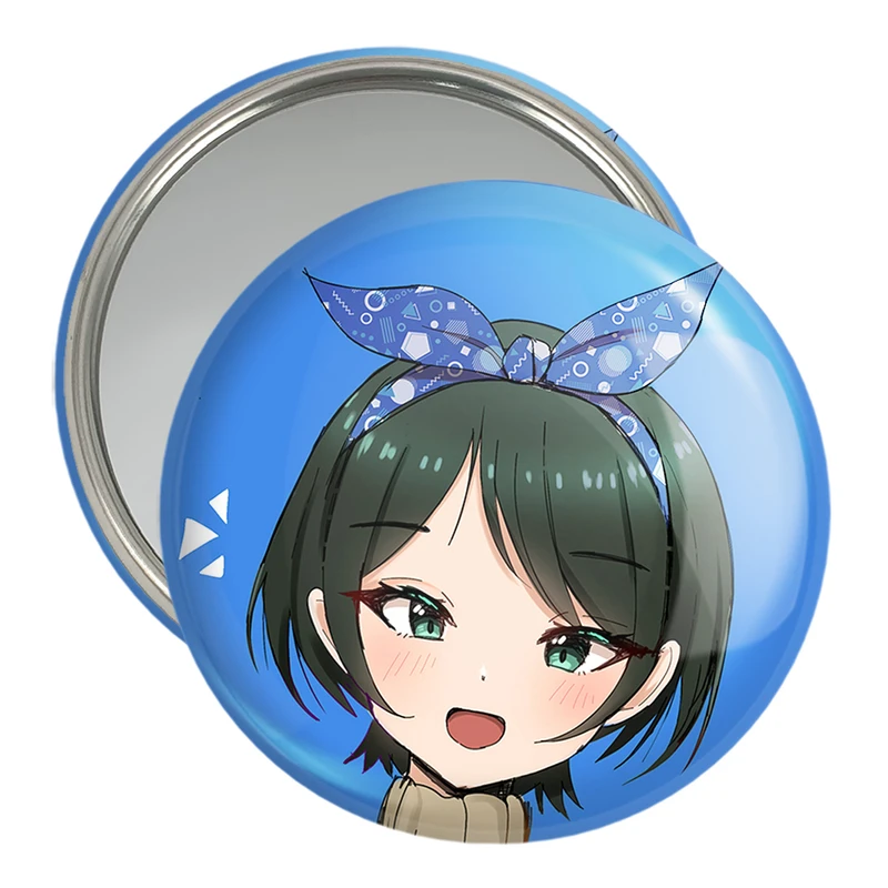 آینه جیبی خندالو مدل رکا انیمه کانوجواوکاری  کد 18241