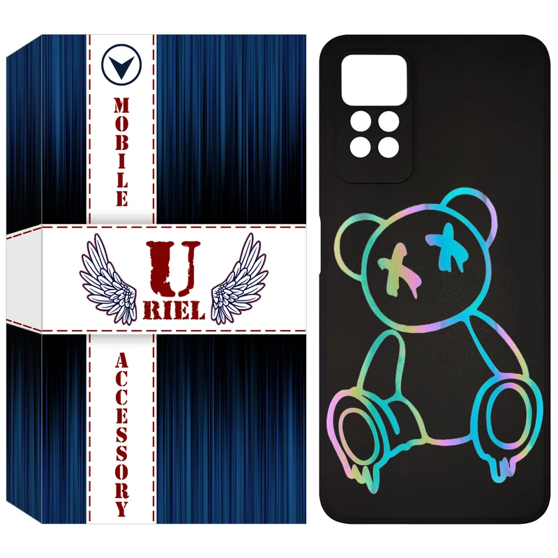 کاور یوریل قاب مدل KSH کد 44 طرح خرس رنگی مناسب برای گوشی موبایل شیائومی Redmi Note 12 Pro 4G