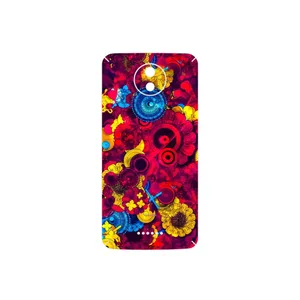 MAHOOT Vector Flower Garden Digital Art Cover Sticker for Motorola Moto C Plus
