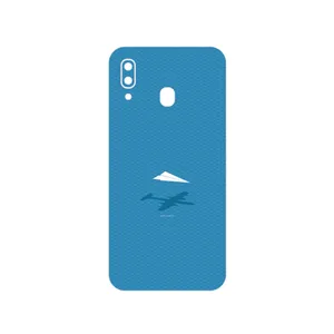 MAHOOT Minimal Paper Airplane Cover Sticker for Samsung Galaxy M10s