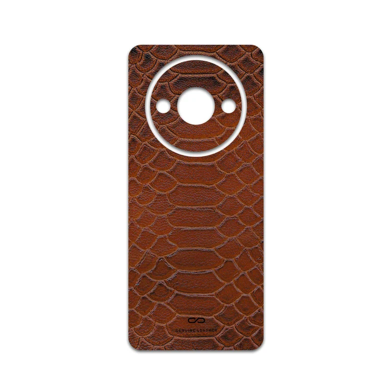 برچسب پوششی ماهوت مدل Brown-Snake-Leather مناسب برای گوشی موبایل شیائومی Redmi A3x
