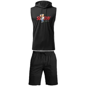 ست تاپ و شلوارک مردانه مدل 14020825b رنگ مشکی