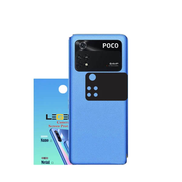 محافظ لنز دوربین فلزی مدل LEGEND مناسب برای گوشی موبایل شیائومی POCO M4 PRO بسته 40 عددی