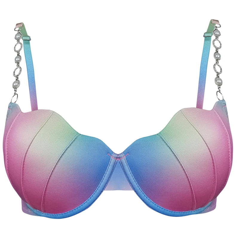 سوتین فنردار زنانه ماییلدا مدل صدفی کاپ اسفنجی کد 5306 صدفی چند