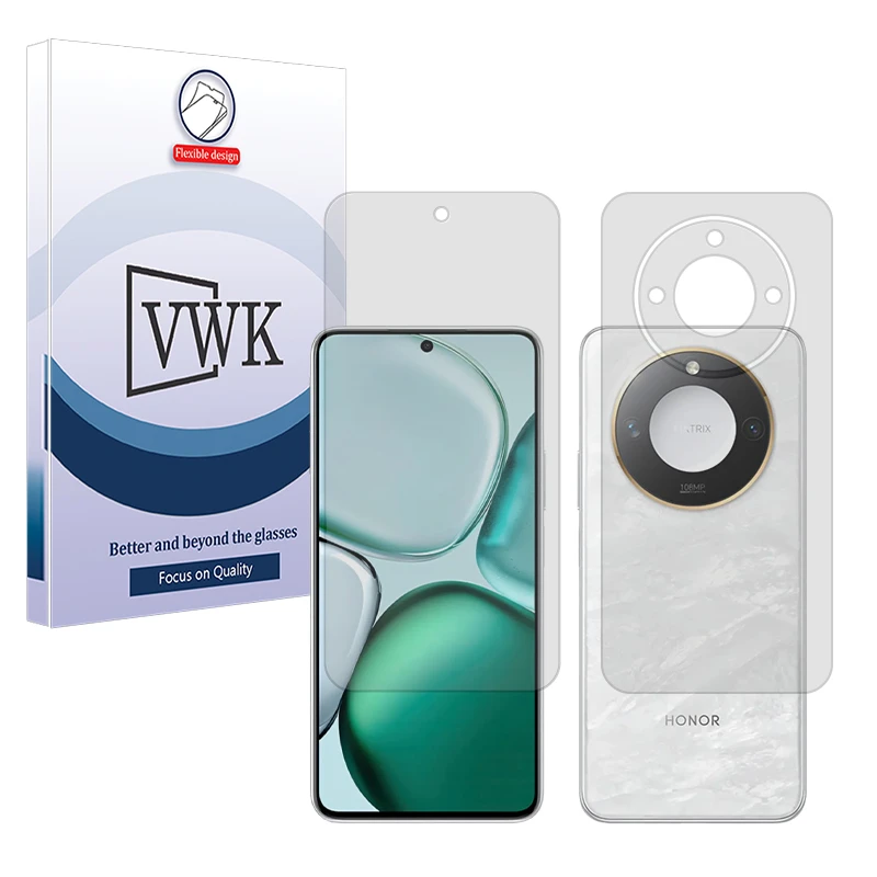 محافظ صفحه نمایش مات وی دبلیو کی مدل Tough مناسب برای گوشی موبایل آنر X9c Smart به همراه محافظ پشت گوشی