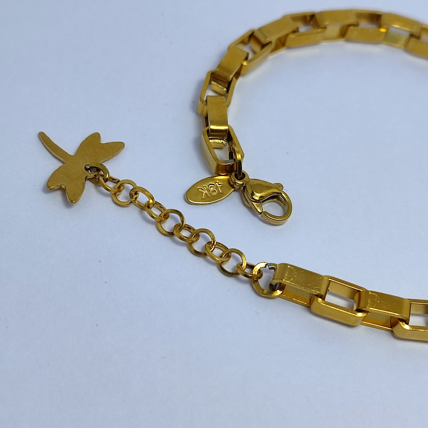 دستبند زنانه مدل زنجیری سنجاقک