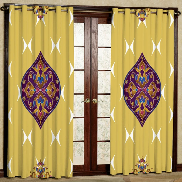 پرده مدل چاپی هازان پانچی کد 201 سایز 200x140 سانتی متر