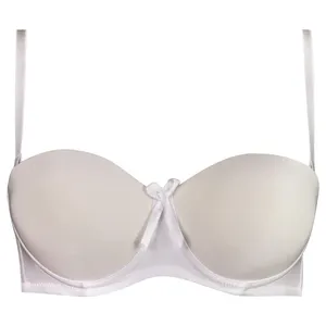 سوتین زنانه مدل دکلته فنردار کد 4288 رنگ سفید