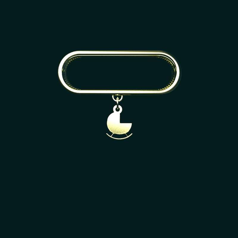 آویز ساعت طلا 18 عیار زنانه مدوپد مدل کالسکه کد SG1-1187