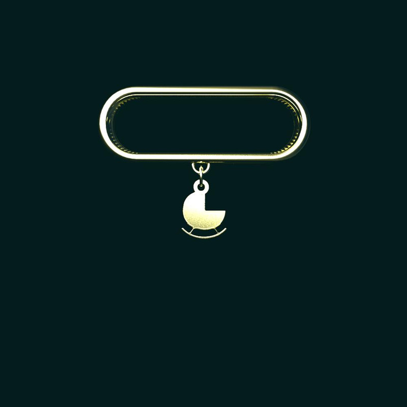 آویز ساعت طلا 18 عیار زنانه مدوپد مدل کالسکه کد SG1-1187