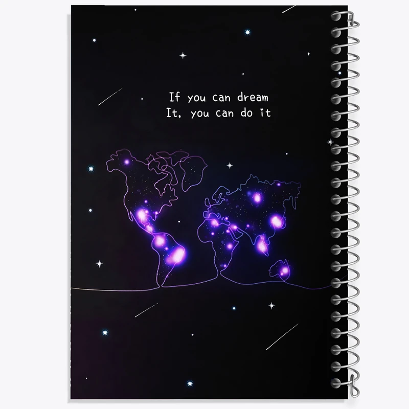 دفتر مشق 100 برگ خندالو طرح If You Can Dream It You Can Do It کد N3632