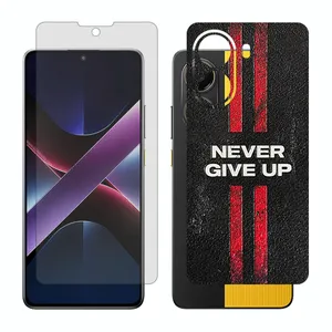 Glass Together model transparent screen protector suitable for Xiaomi Poco X7 Pro mobile phone with back cover sticker