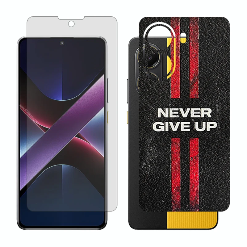 محافظ صفحه نمایش مات گلس مدل Together مناسب برای گوشی موبایل شیائومی Poco X7 Pro به همراه برچسب پوششی پشت گوشی