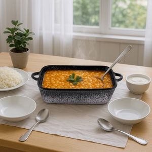 ظرف سرو سرامیکی بومی مدل ماربل