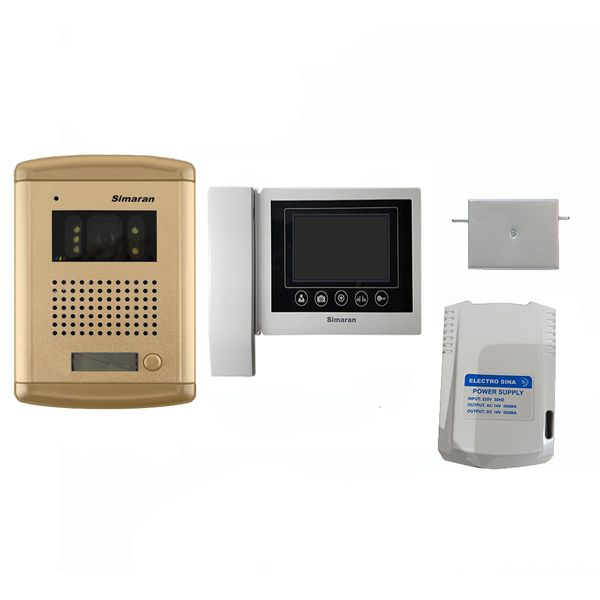 دربازکن تصویری سیماران مدل hs43m100v1fg مجموعه 4 عددی دربازکن تصویری سیماران مدل hs43m100v1fg مجموعه 4 عددی